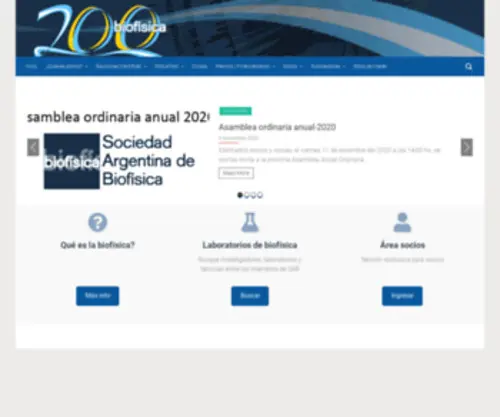 Biofisica.org.ar(Biofisica) Screenshot