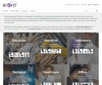 Biofit.com(Ergonomic laboratory chairs and stools) Screenshot