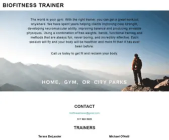 Biofitnesstrainer.com(BIOFITNESS TRAINER) Screenshot