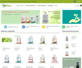 Biofitus.lt(Maisto papildai ir Natūrali kosmetika) Screenshot