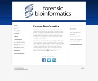 Bioforensics.com(Forensic Bioinformatics) Screenshot