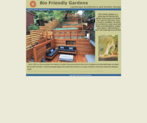 Biofriendlygardens.com(Landscape Design) Screenshot