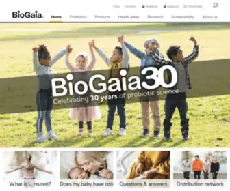 Biogaia.com(Home) Screenshot