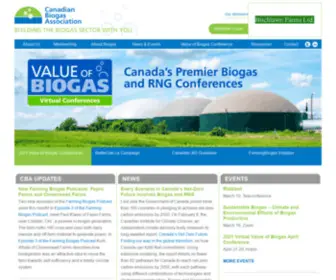 Biogasassociation.ca(Canadian Biogas Association) Screenshot