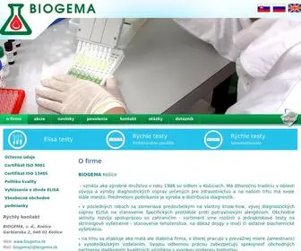 Biogema.sk(Diagnostiká) Screenshot