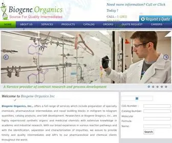 Biogeneorganics.com(Source For Quality Intermediates) Screenshot