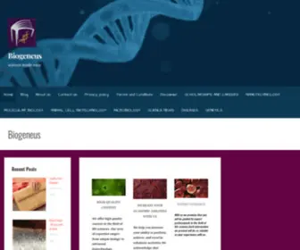 Biogeneus.com(Biotechnology) Screenshot