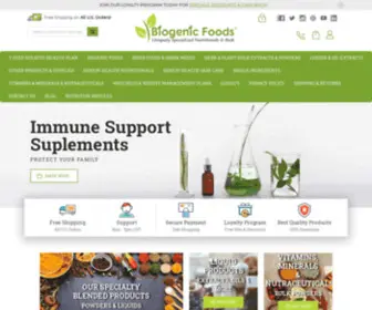 BiogenicFoods.com(Immune Support & Nutritional Supplements) Screenshot