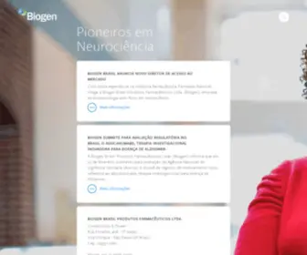 Biogenidec.com.br(Biogen Brazil) Screenshot