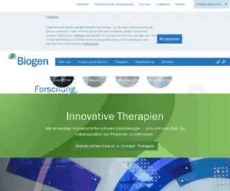 Biogenidec.de(Biogen Idec GmbH) Screenshot