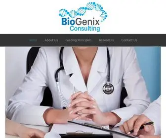 Biogenixconsulting.com(Expert Advice throughout the Drug Development Process) Screenshot