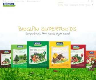 Bioglansuperfoods.hu(Biogland Superfoods) Screenshot