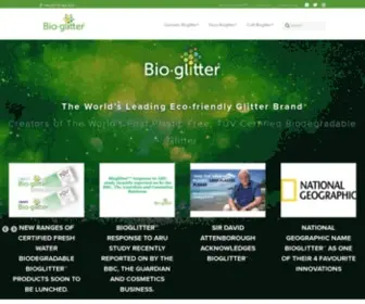 Bioglitter.com(Developed and manufactured by the UK company Ronald Britton Ltd) Screenshot