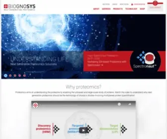 Biognosys.com(Biognosys invents and) Screenshot