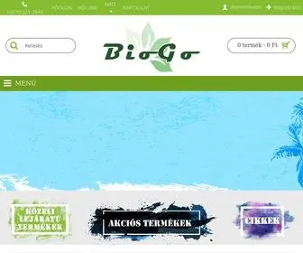 Biogo.hu(Bio webáruház) Screenshot