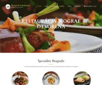 Biografrestaurant.sk(Wine bar and restaurant) Screenshot