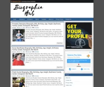 Biographiahub.com(Biographia Hub) Screenshot