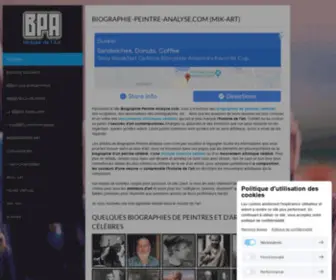 Biographie-Peintre-Analyse.com(Histoire des arts) Screenshot