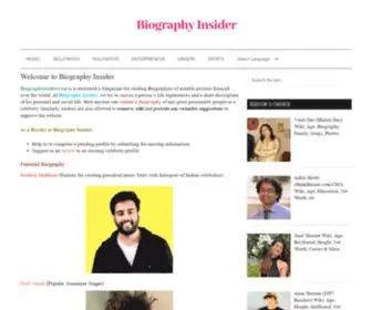 Biographyinsider.com(Biography Insider) Screenshot