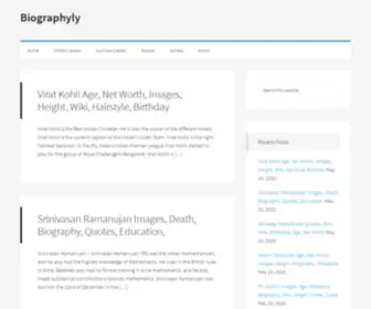 Biographyly.com(Biographyly) Screenshot