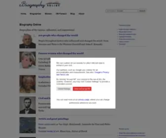 Biographyonline.net(Biography Online) Screenshot