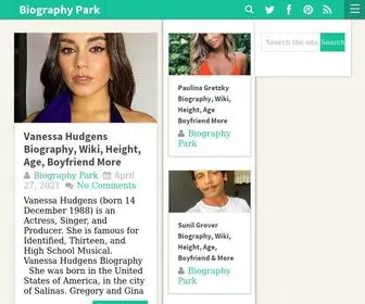 Biographypark.com(Biography Park) Screenshot