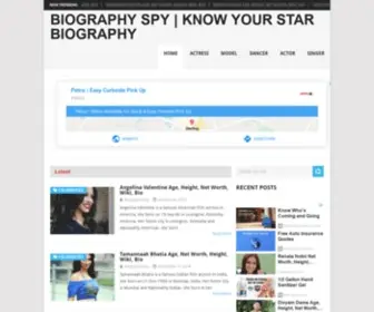 Biographyspy.com(Biography Spy) Screenshot