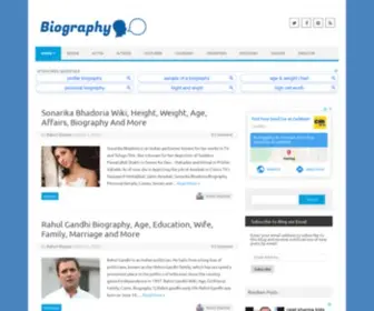 Biographytalk.com(Biography Talk) Screenshot
