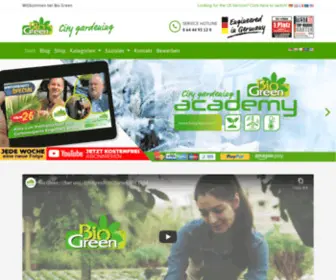 Biogreen.de(Herzlich Willkommen in der Welt von Bio Green) Screenshot