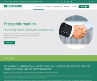 Biohealth-INT.com(BHI Biohealth International GmbH) Screenshot