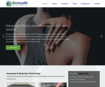 Biohealth.ca(Acuscope & myopulse microcurrent therapy) Screenshot