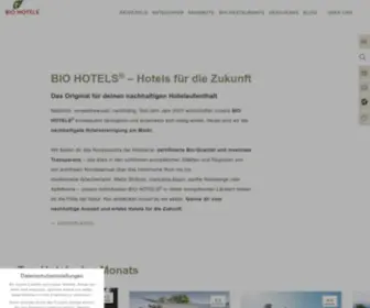 Biohotels.info(Zertifizierte Hotels buchen) Screenshot