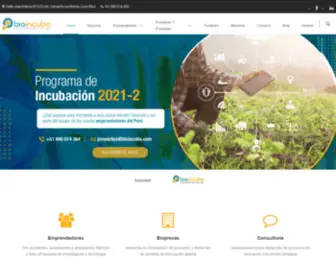 Bioincuba.com(Incubadora de Empresas y asesoría técnica especializada) Screenshot