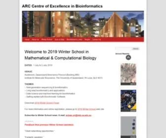 Bioinformatics.org.au(ARC Centre of Excellence in Bioinformatics) Screenshot