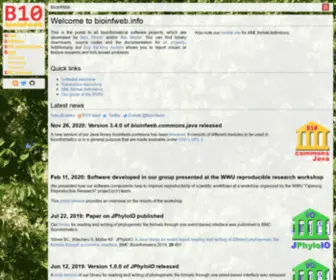 Bioinfweb.info(Bioinfweb info) Screenshot