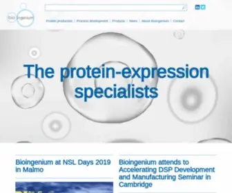 Bioingenium.net(The protein) Screenshot