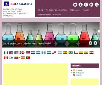 Biolaboratorio.com(Portal del sector laboratorio para Latinoam) Screenshot