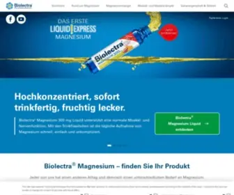 Biolectra-Magnesium.de(Biolectra®) Screenshot