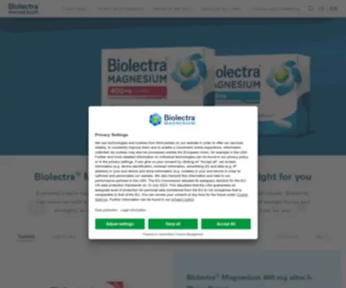 Biolectra.com(Biolectra) Screenshot