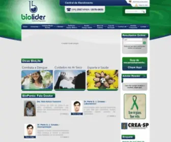 Biolider.com.br(Laboratório Biolider) Screenshot