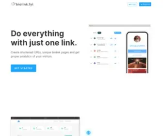 Biolink.fyi(Free social media biolink creator) Screenshot
