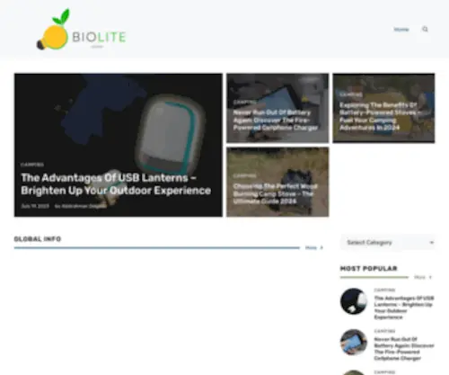 Biolitestove.com(BioLite Stove) Screenshot