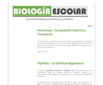 Biologiaescolar.com(Biología) Screenshot