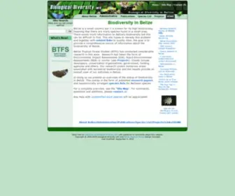 Biological-Diversity.info(Biodiversity in Belize) Screenshot