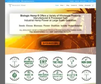 Biologichemp.com(Biologic Hemp) Screenshot