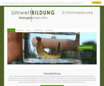 Biologie-Wissen.info(Umweltbildung in Rostock) Screenshot