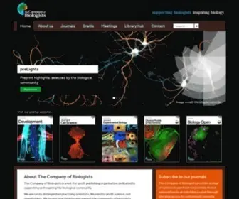 Biologists.com(The Company of Biologists) Screenshot