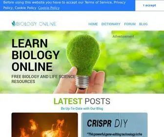 Biology-Online.org(Biology Online) Screenshot