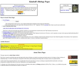 Biology-Pages.info(Kimball's Biology Pages) Screenshot