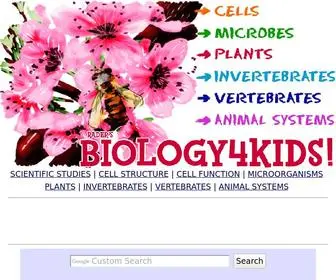 Biology4Kids.com(Rader's BIOLOGY 4 KIDS.COM) Screenshot